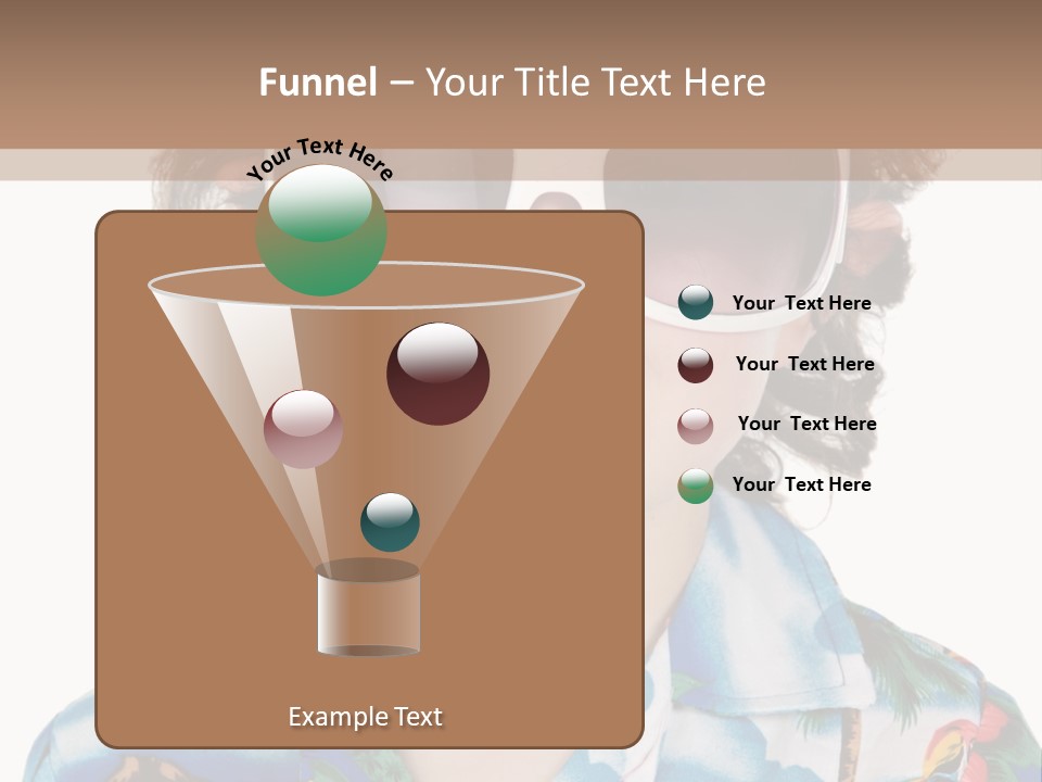 A Young Boy Wearing A Hat And Sunglasses PowerPoint Template