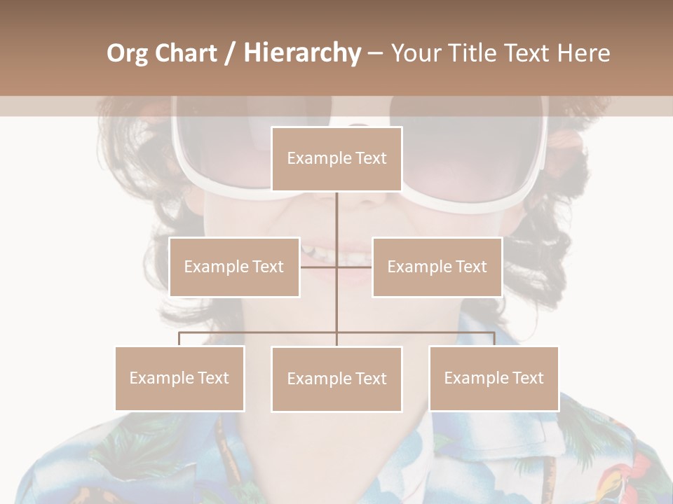 A Young Boy Wearing A Hat And Sunglasses PowerPoint Template