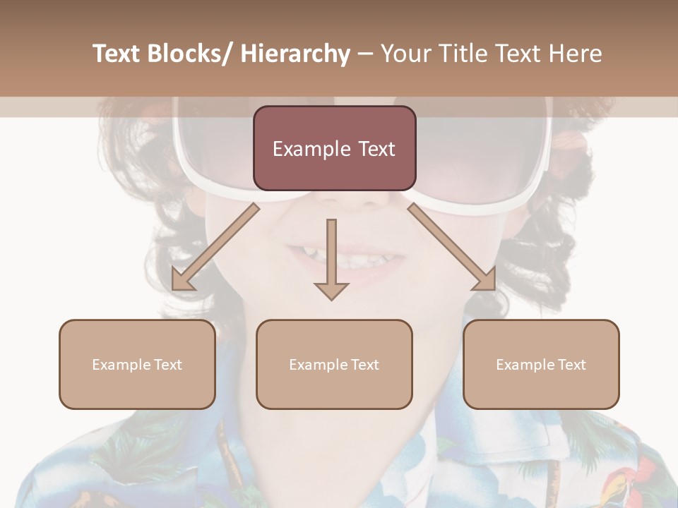 A Young Boy Wearing A Hat And Sunglasses PowerPoint Template