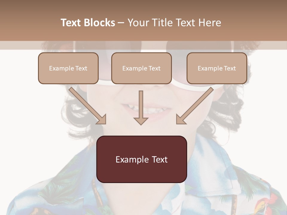 A Young Boy Wearing A Hat And Sunglasses PowerPoint Template