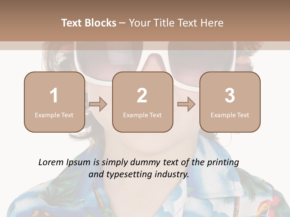 A Young Boy Wearing A Hat And Sunglasses PowerPoint Template