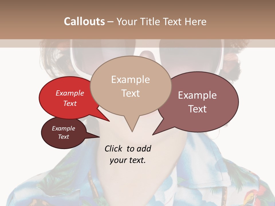 A Young Boy Wearing A Hat And Sunglasses PowerPoint Template