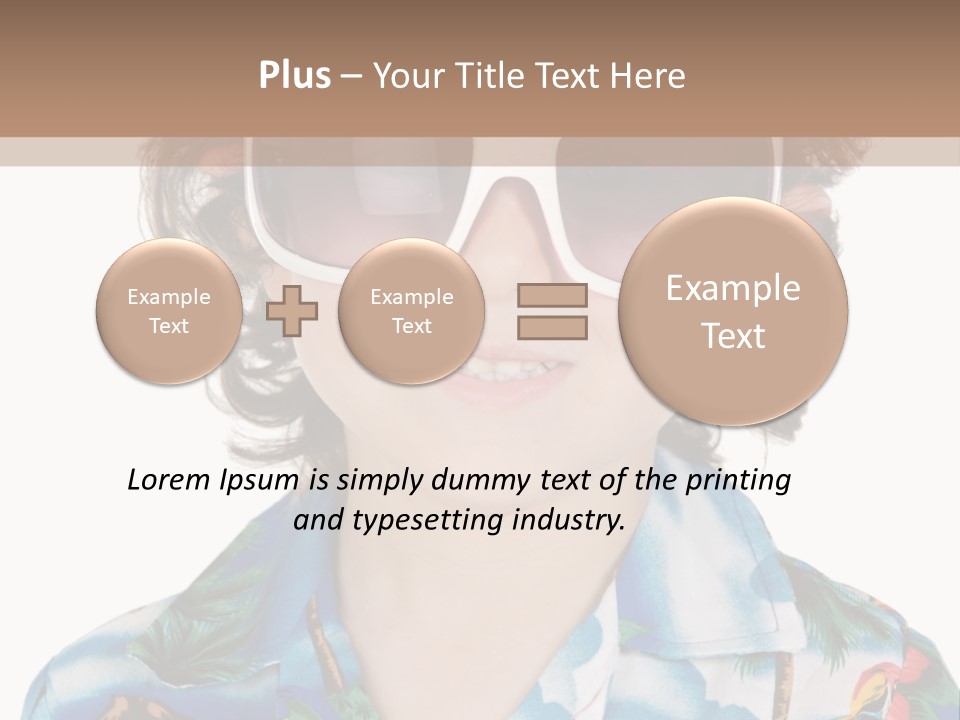 A Young Boy Wearing A Hat And Sunglasses PowerPoint Template