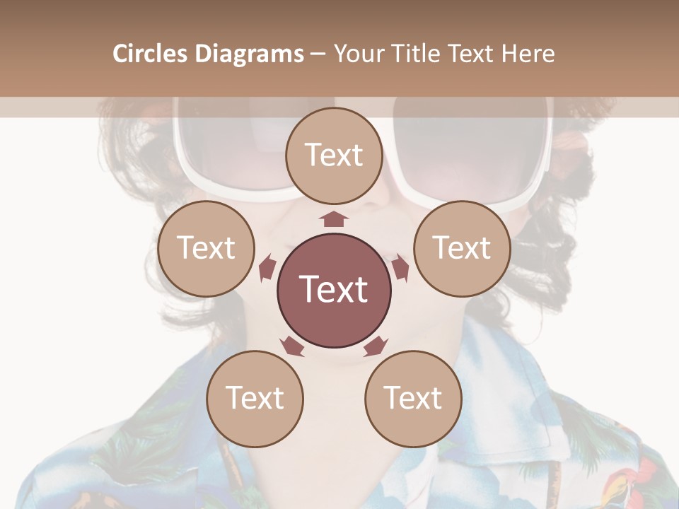 A Young Boy Wearing A Hat And Sunglasses PowerPoint Template