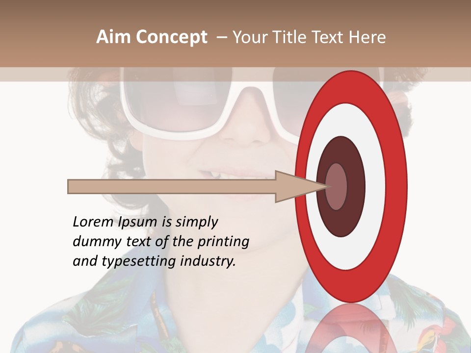 A Young Boy Wearing A Hat And Sunglasses PowerPoint Template