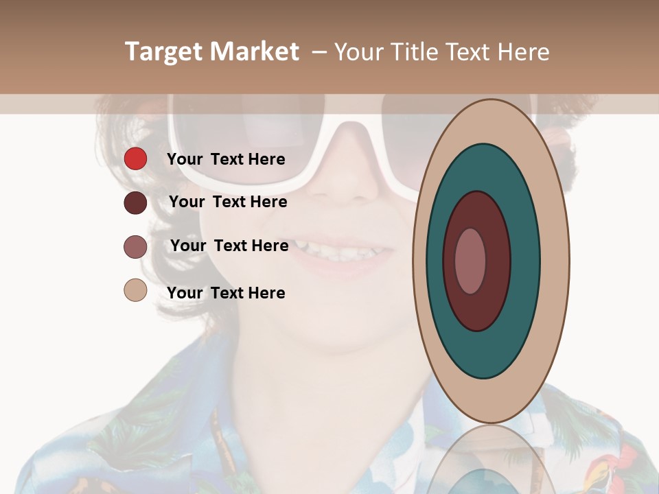 A Young Boy Wearing A Hat And Sunglasses PowerPoint Template