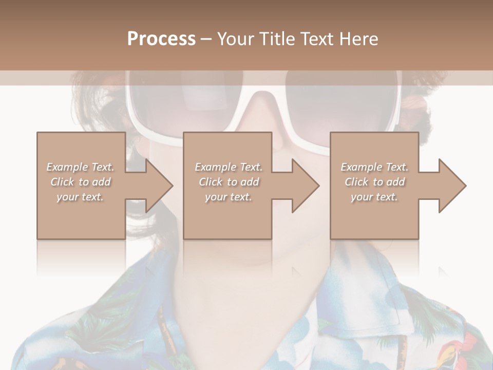 A Young Boy Wearing A Hat And Sunglasses PowerPoint Template