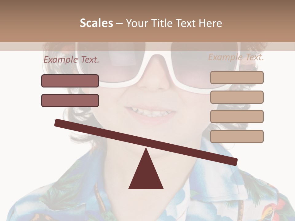 A Young Boy Wearing A Hat And Sunglasses PowerPoint Template