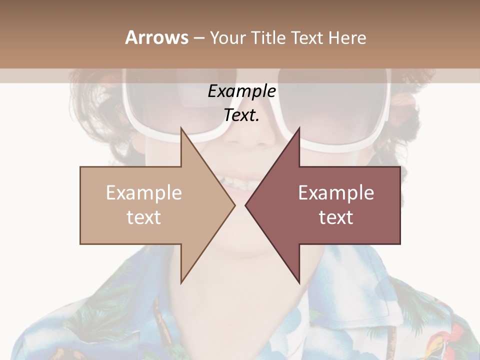 A Young Boy Wearing A Hat And Sunglasses PowerPoint Template