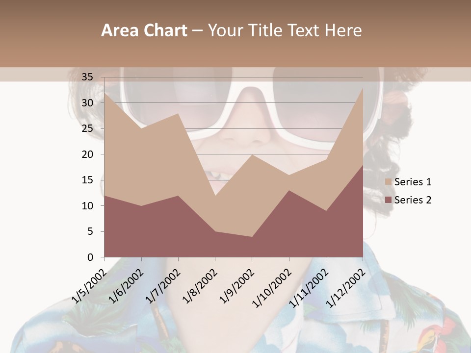 A Young Boy Wearing A Hat And Sunglasses PowerPoint Template