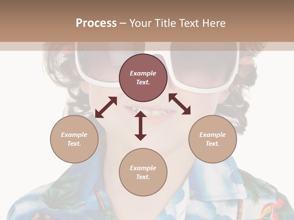 A Young Boy Wearing A Hat And Sunglasses PowerPoint Template