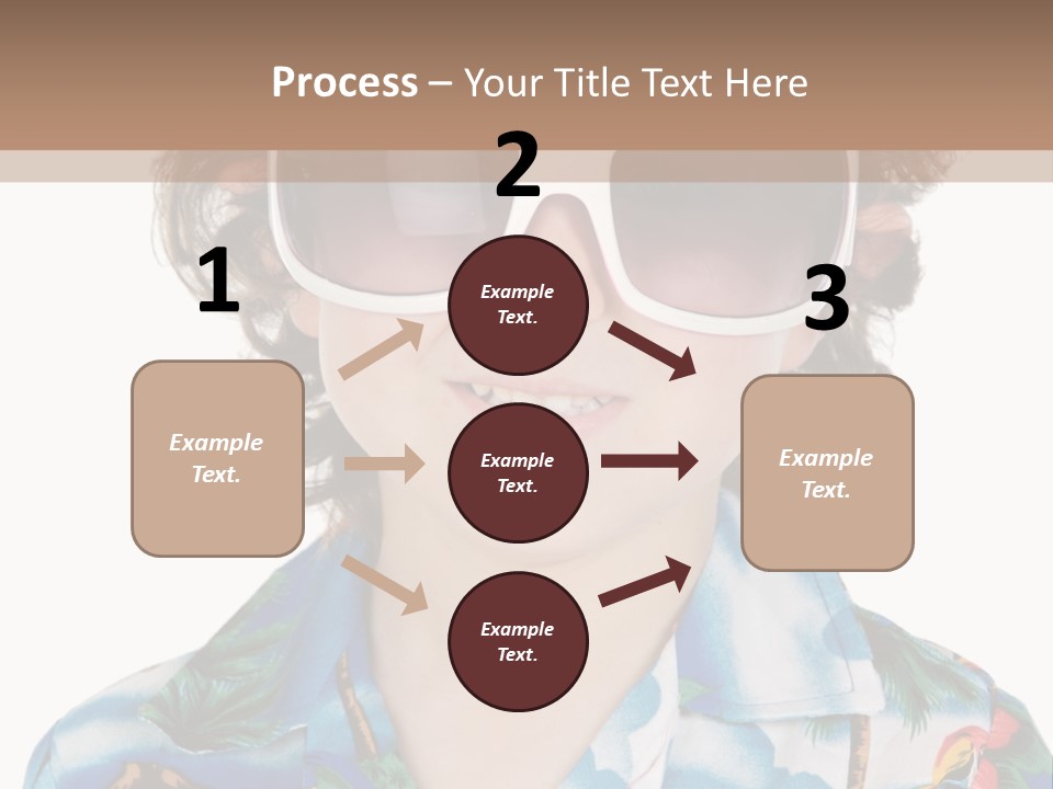 A Young Boy Wearing A Hat And Sunglasses PowerPoint Template