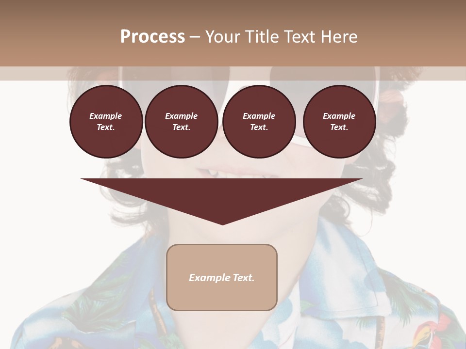 A Young Boy Wearing A Hat And Sunglasses PowerPoint Template