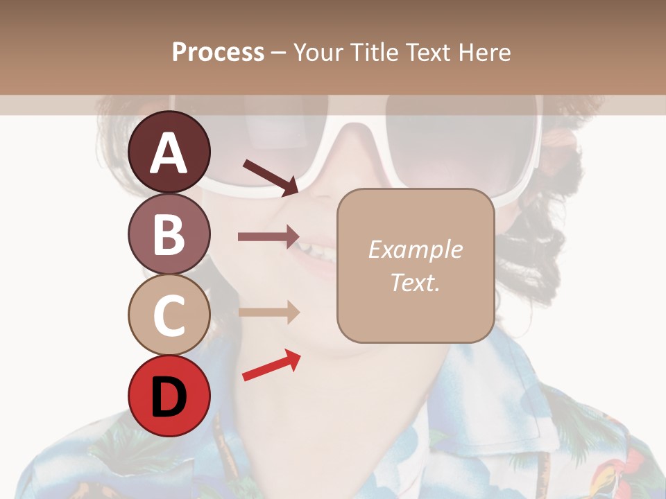 A Young Boy Wearing A Hat And Sunglasses PowerPoint Template