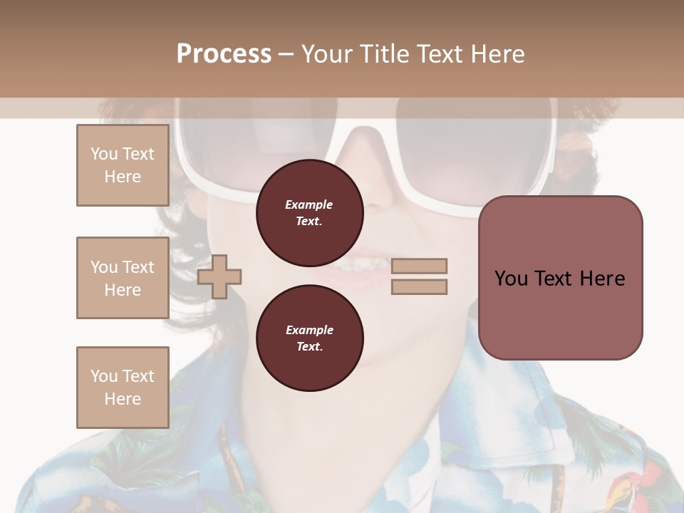 A Young Boy Wearing A Hat And Sunglasses PowerPoint Template