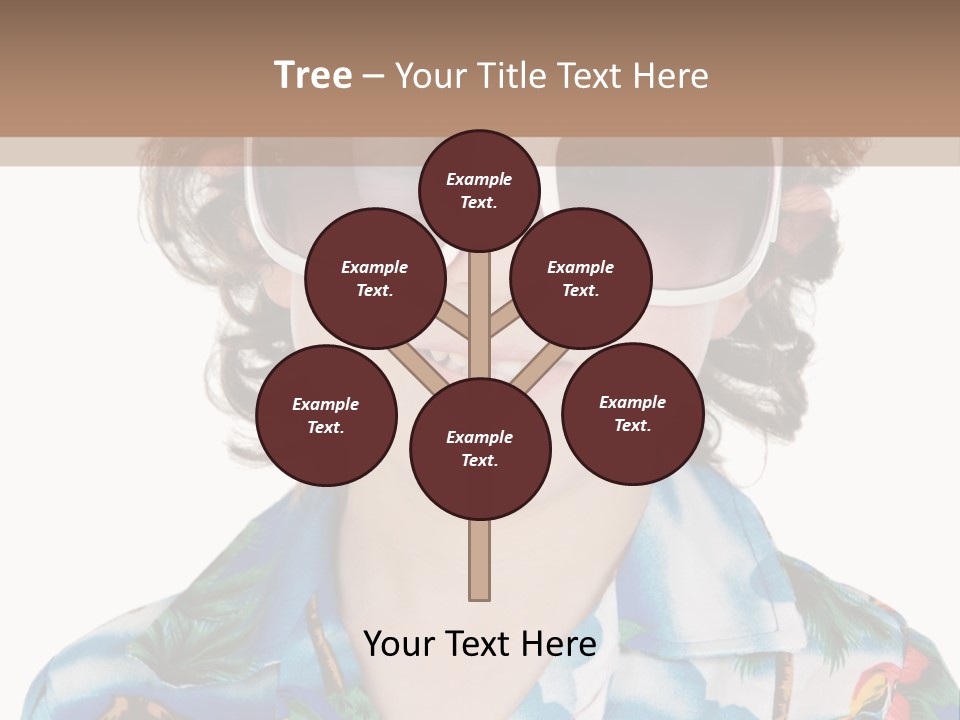 A Young Boy Wearing A Hat And Sunglasses PowerPoint Template