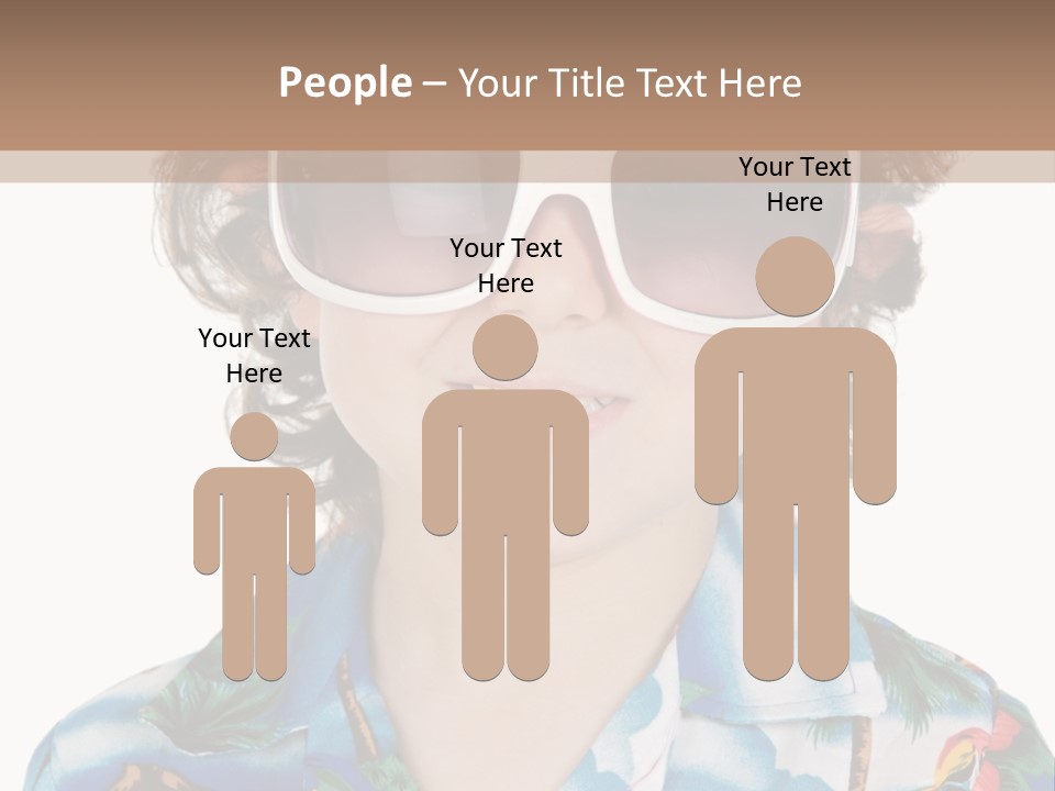 A Young Boy Wearing A Hat And Sunglasses PowerPoint Template
