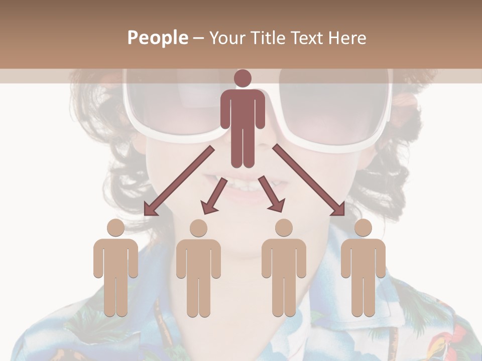 A Young Boy Wearing A Hat And Sunglasses PowerPoint Template