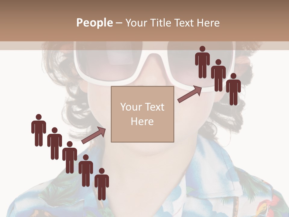 A Young Boy Wearing A Hat And Sunglasses PowerPoint Template