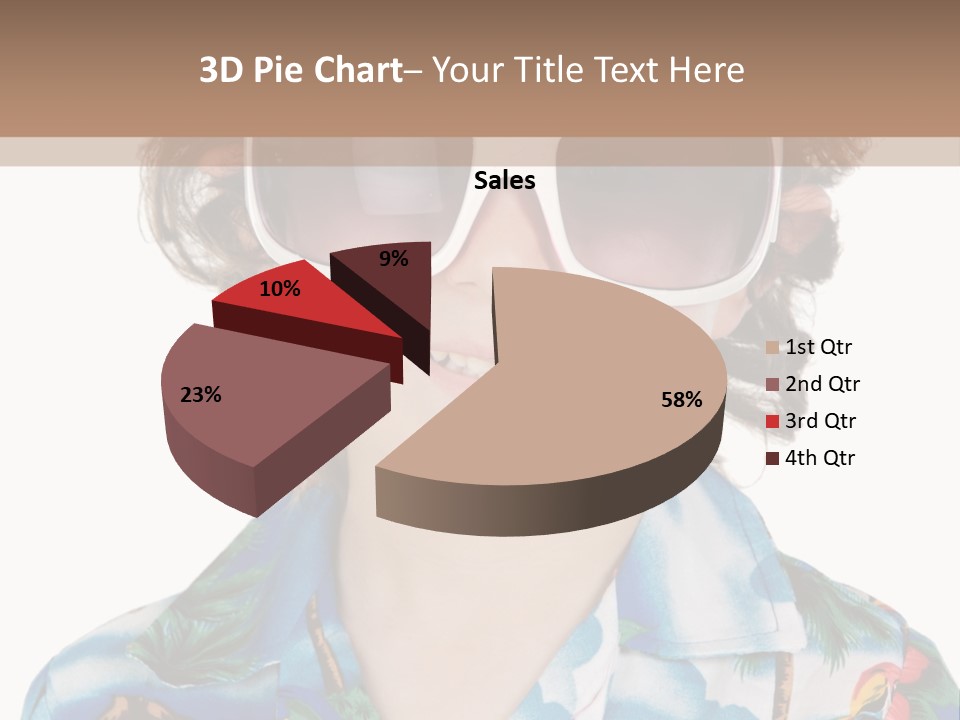 A Young Boy Wearing A Hat And Sunglasses PowerPoint Template