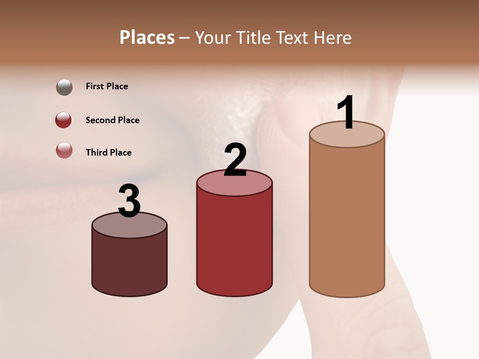 Woman Applies Moisturizer Onto Face PowerPoint Template