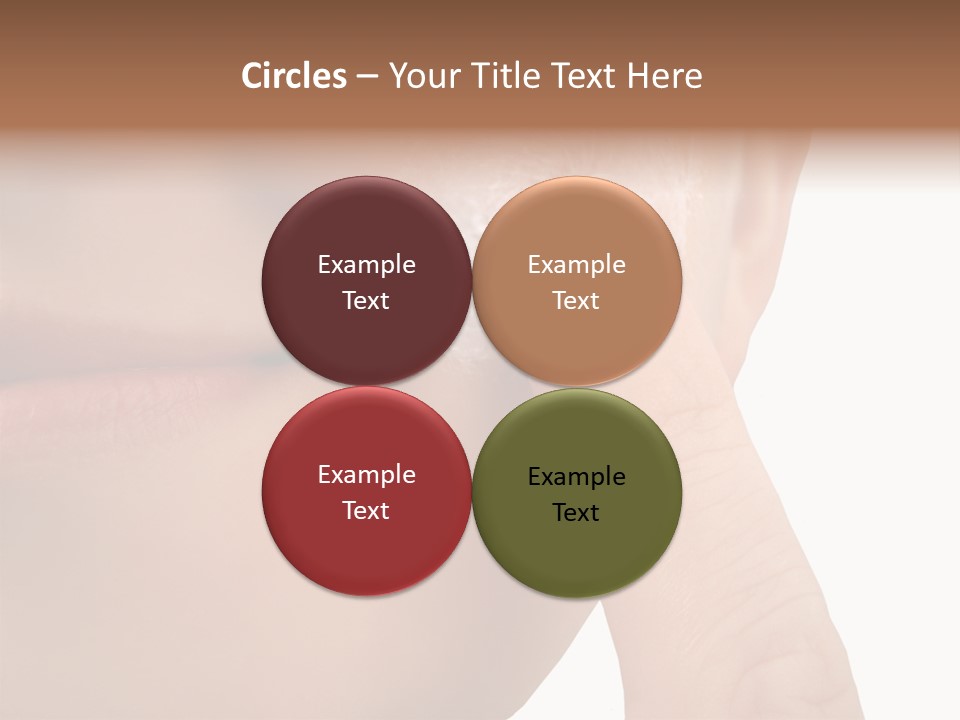 Woman Applies Moisturizer Onto Face PowerPoint Template