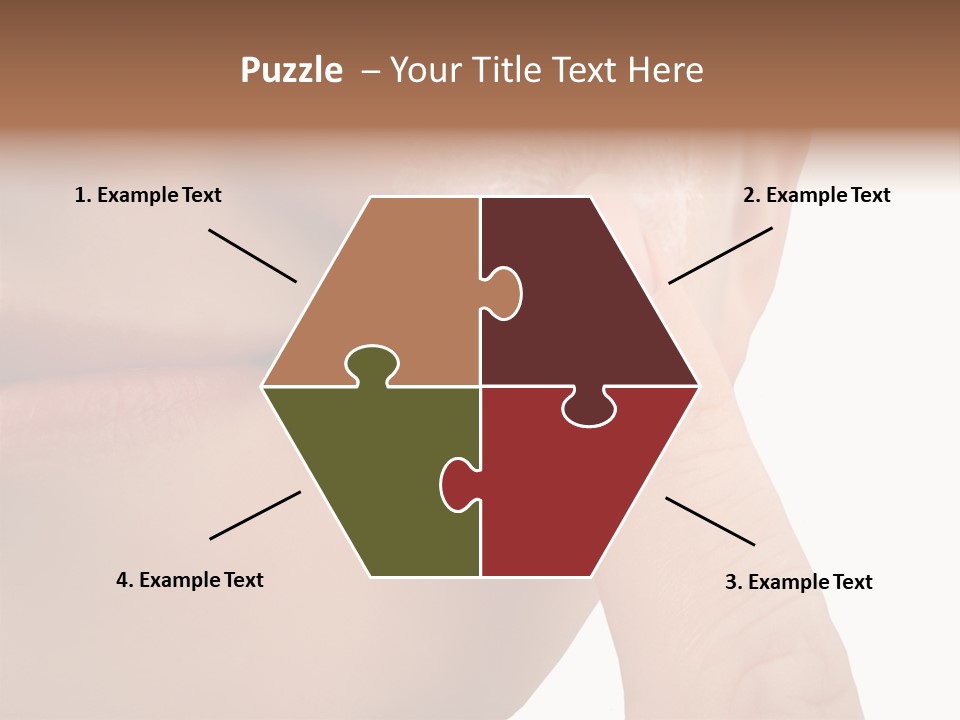 Woman Applies Moisturizer Onto Face PowerPoint Template