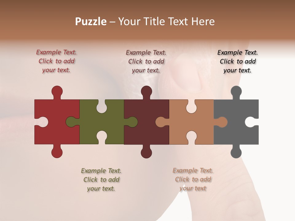 Woman Applies Moisturizer Onto Face PowerPoint Template