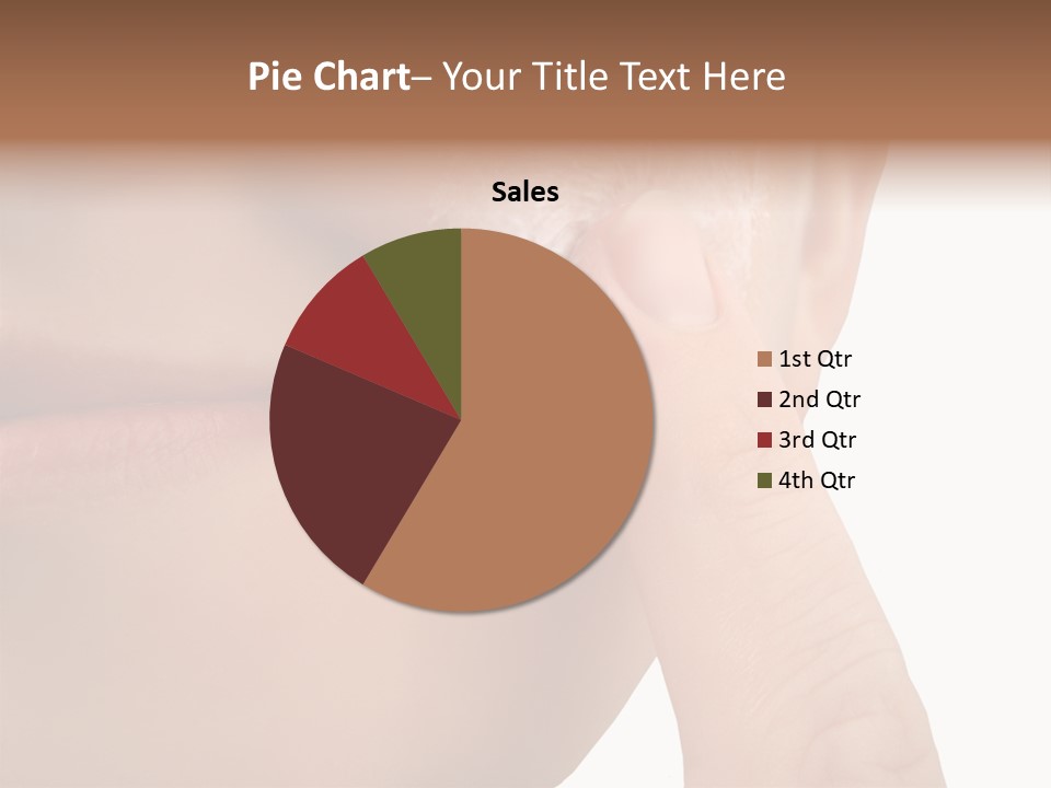 Woman Applies Moisturizer Onto Face PowerPoint Template