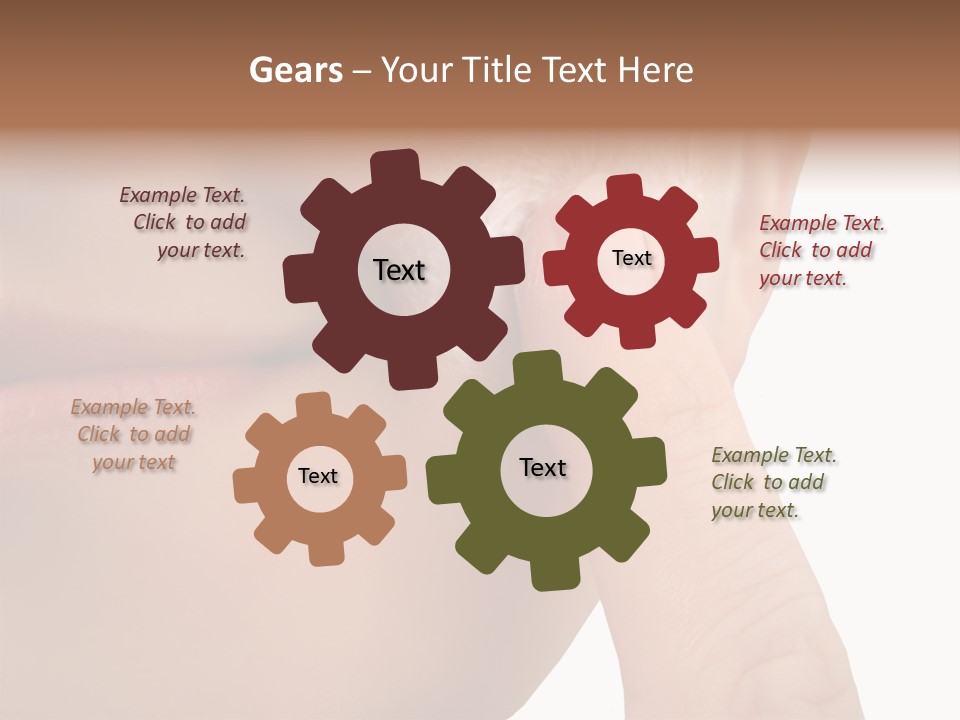 Woman Applies Moisturizer Onto Face PowerPoint Template