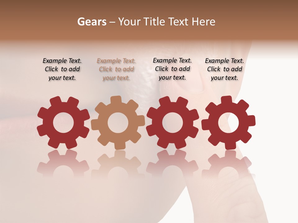 Woman Applies Moisturizer Onto Face PowerPoint Template