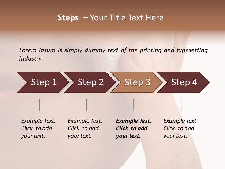 Woman Applies Moisturizer Onto Face PowerPoint Template