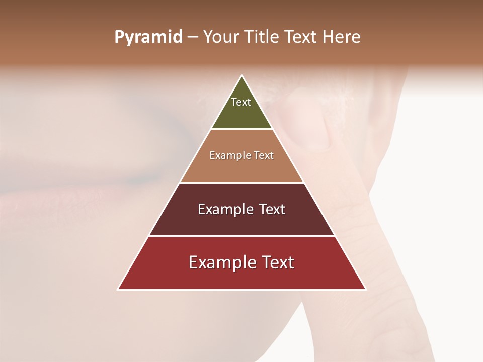Woman Applies Moisturizer Onto Face PowerPoint Template