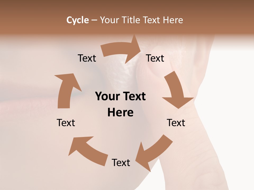 Woman Applies Moisturizer Onto Face PowerPoint Template