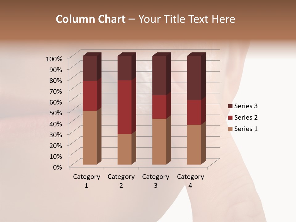 Woman Applies Moisturizer Onto Face PowerPoint Template