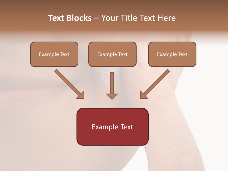 Woman Applies Moisturizer Onto Face PowerPoint Template