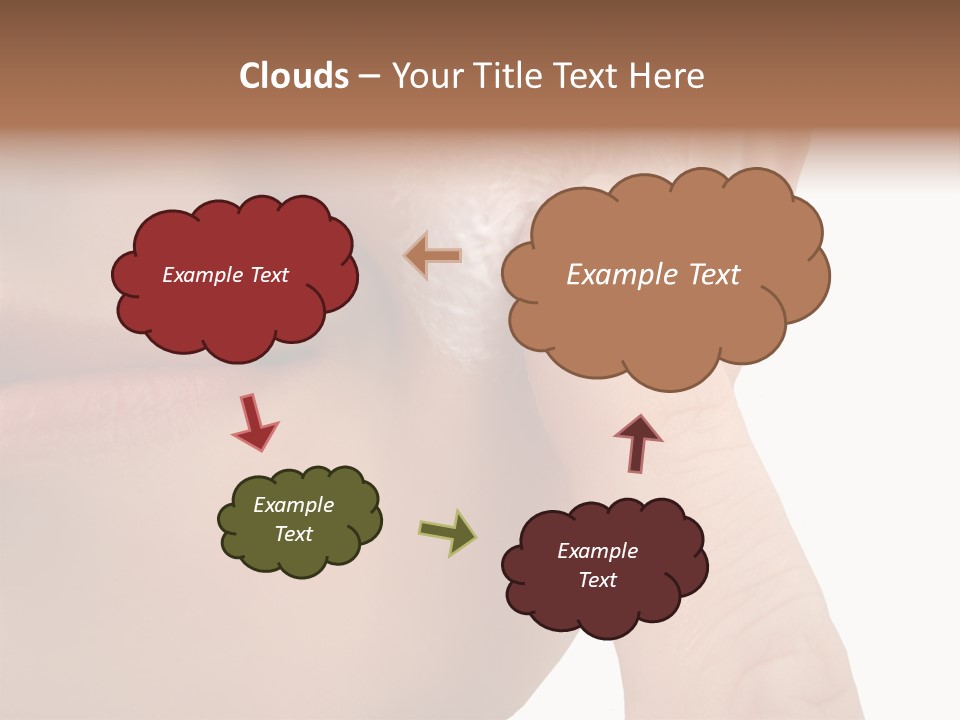 Woman Applies Moisturizer Onto Face PowerPoint Template