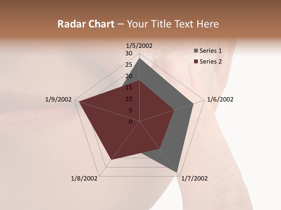 Woman Applies Moisturizer Onto Face PowerPoint Template