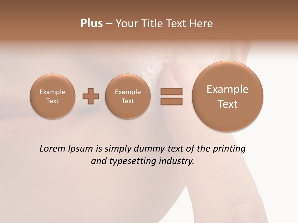 Woman Applies Moisturizer Onto Face PowerPoint Template