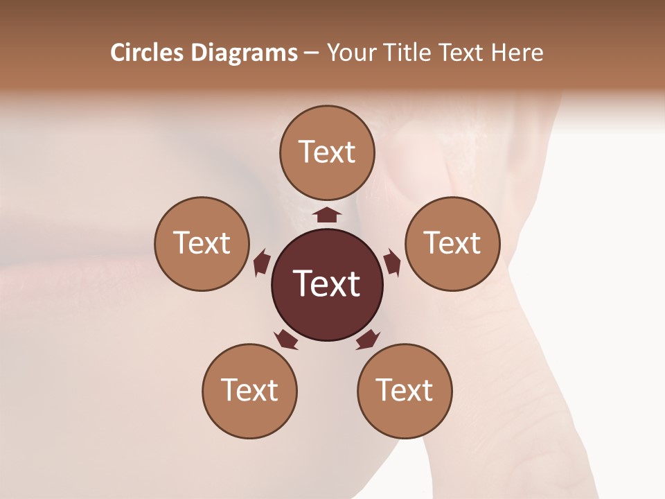 Woman Applies Moisturizer Onto Face PowerPoint Template