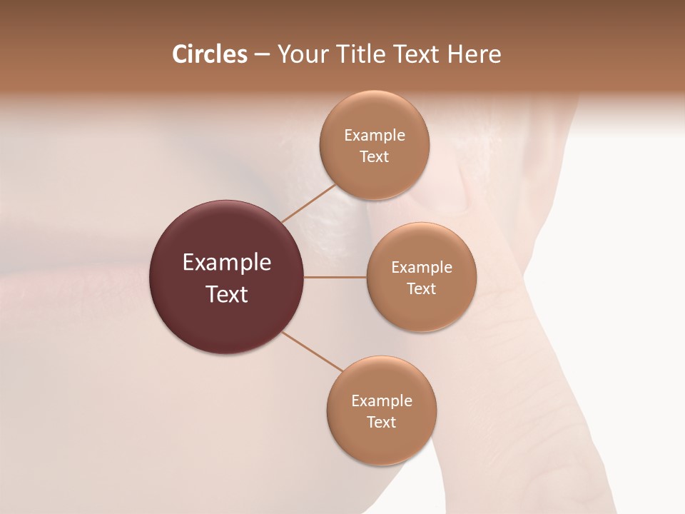 Woman Applies Moisturizer Onto Face PowerPoint Template