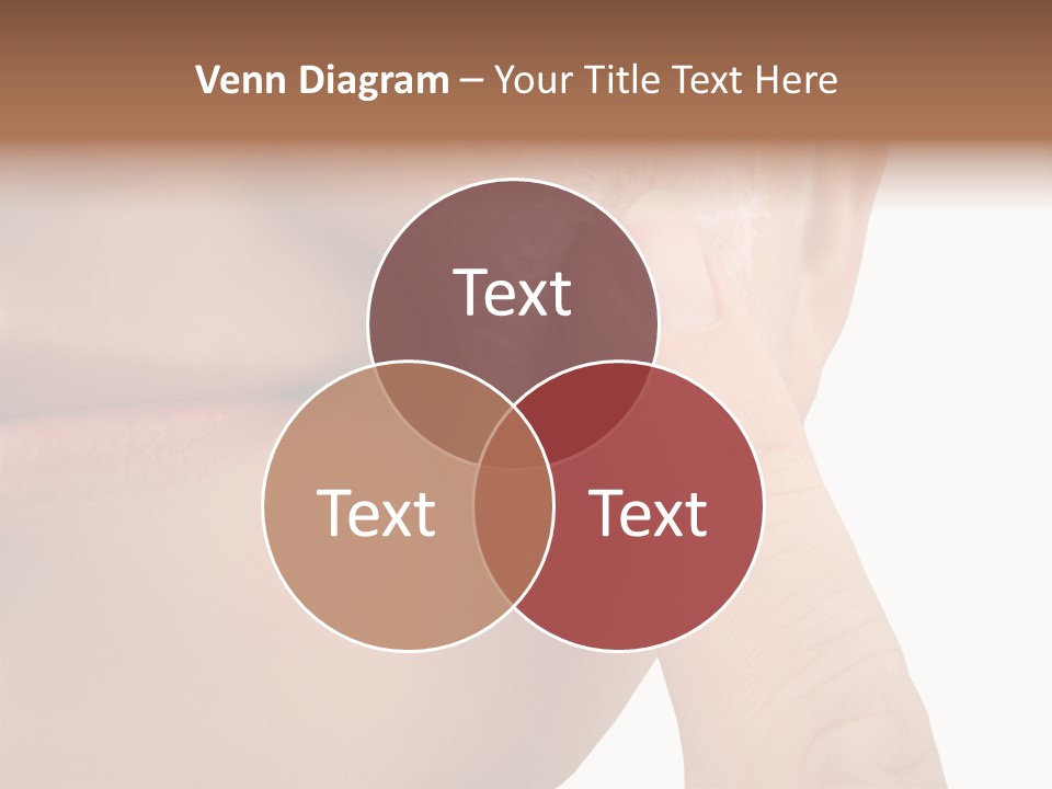 Woman Applies Moisturizer Onto Face PowerPoint Template