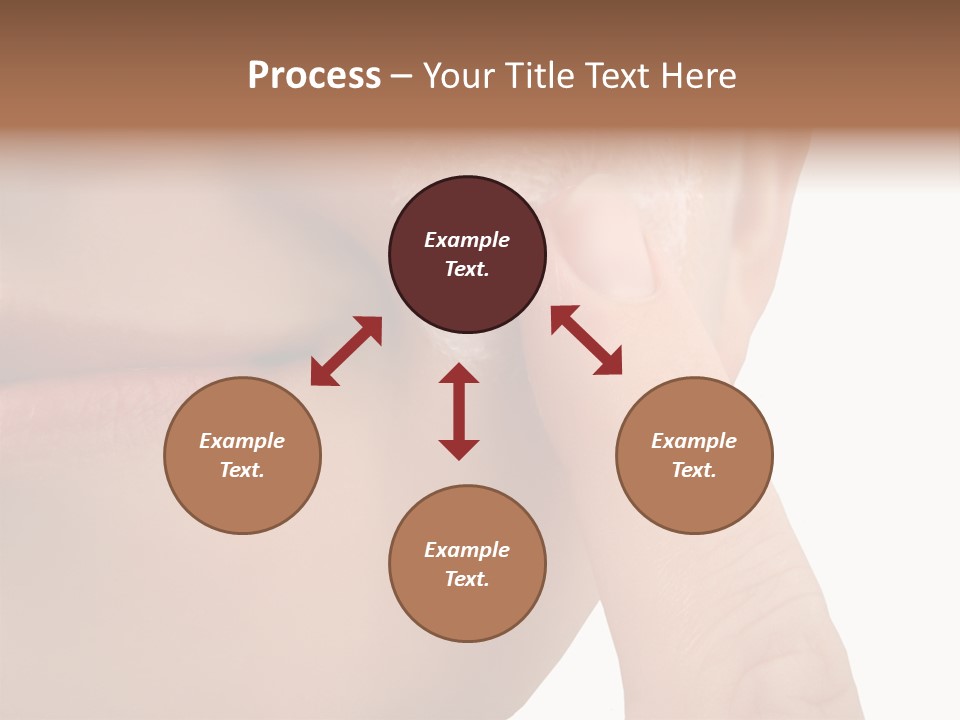 Woman Applies Moisturizer Onto Face PowerPoint Template
