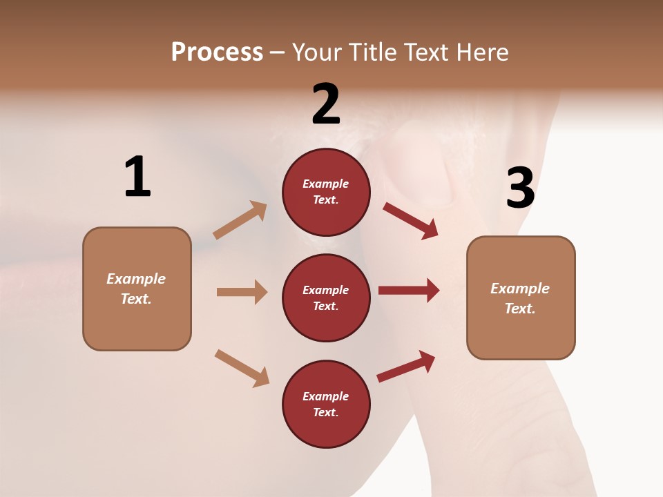 Woman Applies Moisturizer Onto Face PowerPoint Template