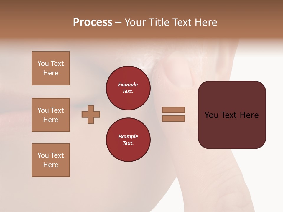 Woman Applies Moisturizer Onto Face PowerPoint Template