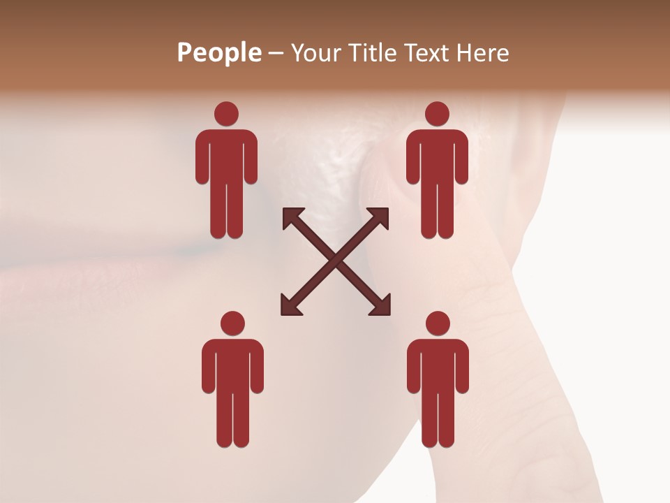 Woman Applies Moisturizer Onto Face PowerPoint Template