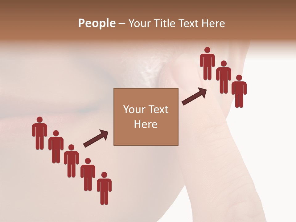 Woman Applies Moisturizer Onto Face PowerPoint Template