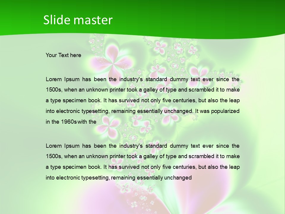 Flower-Bed PowerPoint Template