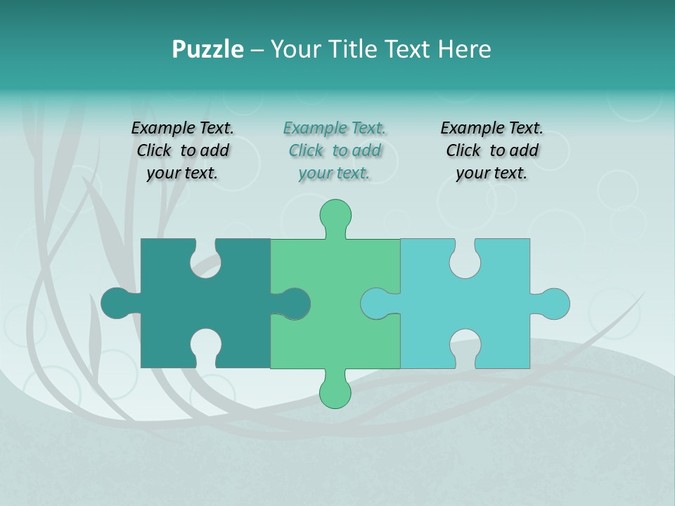 Jpeg Background Of Underwater Plants And Bubbles. PowerPoint Template