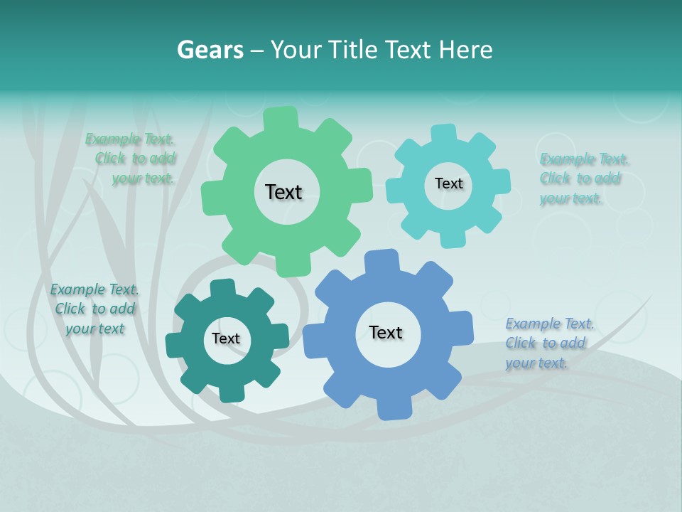 Jpeg Background Of Underwater Plants And Bubbles. PowerPoint Template